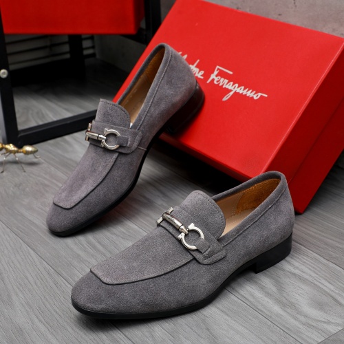 Wholesale Salvatore Ferragamo Leather Shoes For Men #1230898 $102.00 USD, Wholesale Quality Replica Salvatore Ferragamo Leather Shoes