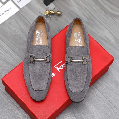 Replica Salvatore Ferragamo Leather Shoes For Men #1230898 $102.00 USD for Wholesale