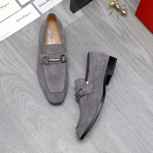 Replica Salvatore Ferragamo Leather Shoes For Men #1230898 $102.00 USD for Wholesale