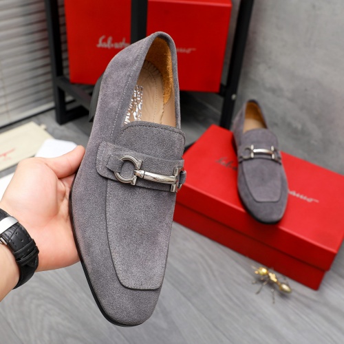 Replica Salvatore Ferragamo Leather Shoes For Men #1230898 $102.00 USD for Wholesale