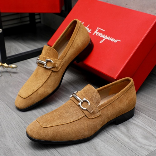 Wholesale Salvatore Ferragamo Leather Shoes For Men #1230899 $102.00 USD, Wholesale Quality Replica Salvatore Ferragamo Leather Shoes