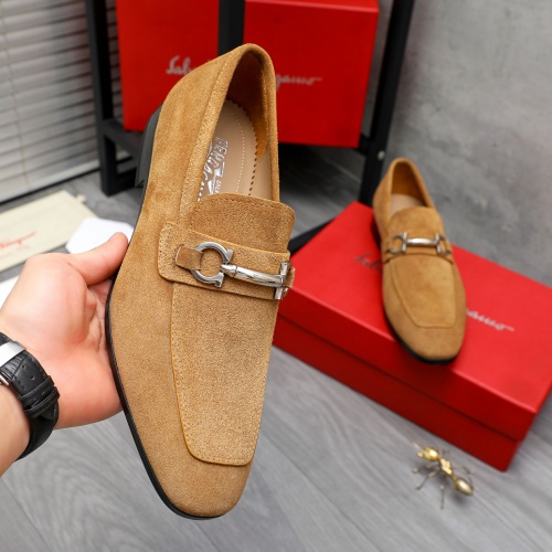 Replica Salvatore Ferragamo Leather Shoes For Men #1230899 $102.00 USD for Wholesale