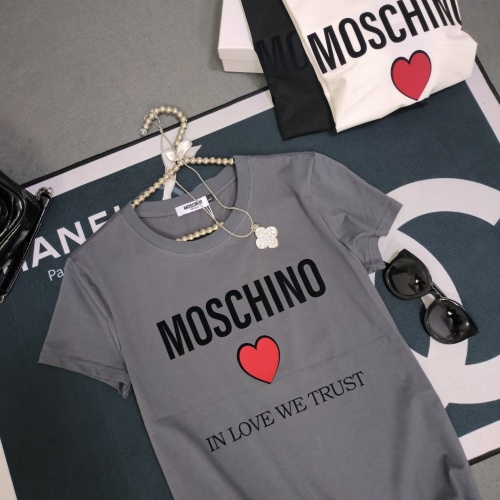 Replica Moschino T-Shirts Short Sleeved For Women #1231018 $32.00 USD for Wholesale