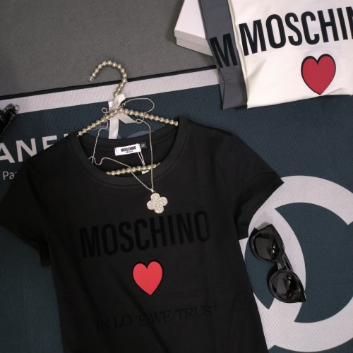 Replica Moschino T-Shirts Short Sleeved For Women #1231019 $32.00 USD for Wholesale