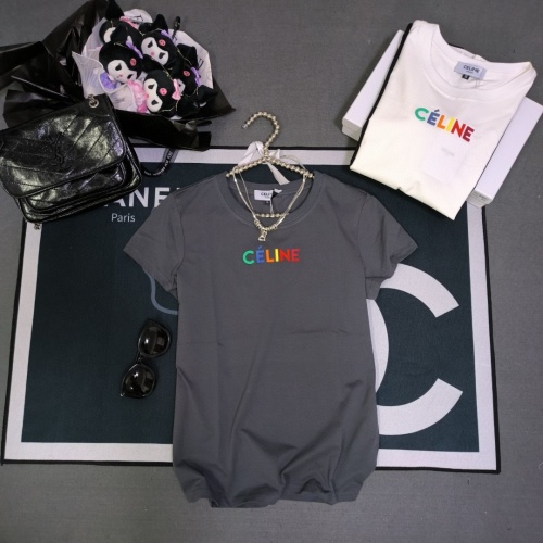 Wholesale Celine T-Shirts Short Sleeved For Women #1231022 $32.00 USD, Wholesale Quality Replica Celine T-Shirts