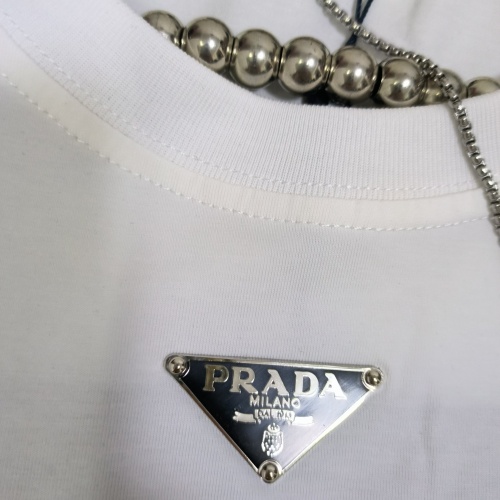 Replica Prada T-Shirts Short Sleeved For Women #1231024 $32.00 USD for Wholesale