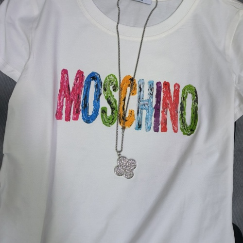 Replica Moschino T-Shirts Short Sleeved For Women #1231029 $32.00 USD for Wholesale