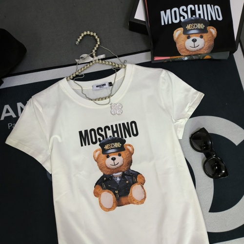 Replica Moschino T-Shirts Short Sleeved For Women #1231033 $32.00 USD for Wholesale