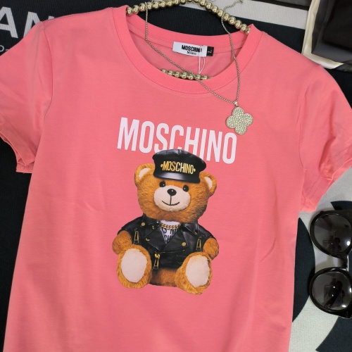 Replica Moschino T-Shirts Short Sleeved For Women #1231034 $32.00 USD for Wholesale