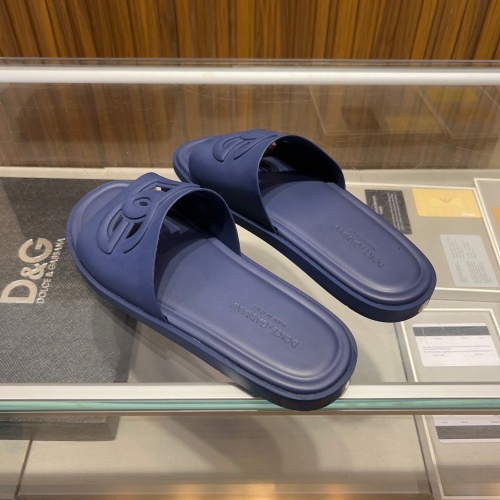 Replica Dolce & Gabbana D&G Slippers For Men #1231121 $48.00 USD for Wholesale