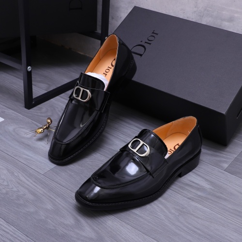 Wholesale Christian Dior Leather Shoes For Men #1231213 $105.00 USD, Wholesale Quality Replica Christian Dior Leather Shoes