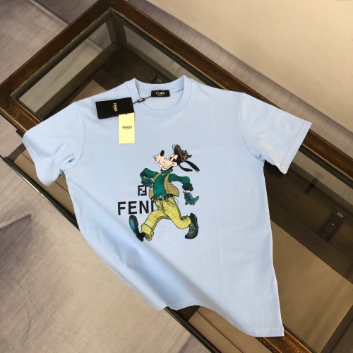 Wholesale Fendi T-Shirts Short Sleeved For Unisex #1231582 $40.00 USD, Wholesale Quality Replica Fendi T-Shirts