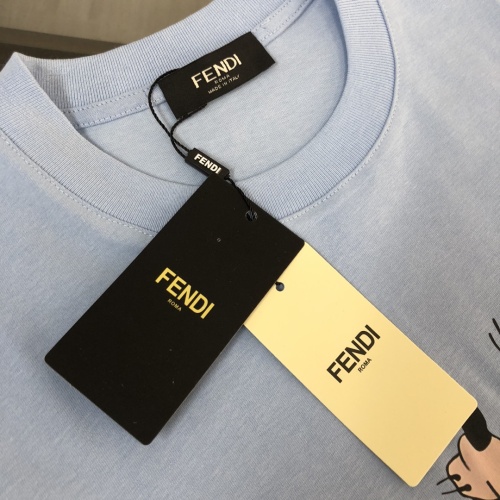 Replica Fendi T-Shirts Short Sleeved For Unisex #1231582 $40.00 USD for Wholesale