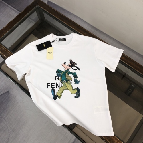 Wholesale Fendi T-Shirts Short Sleeved For Unisex #1231585 $40.00 USD, Wholesale Quality Replica Fendi T-Shirts