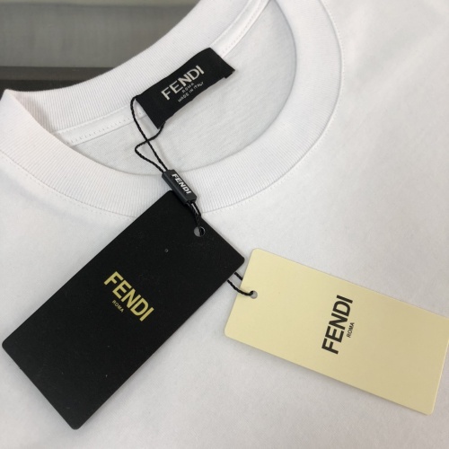 Replica Fendi T-Shirts Short Sleeved For Unisex #1231585 $40.00 USD for Wholesale