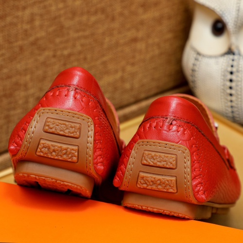 Replica Hermes Leather Shoes For Men #1231629 $68.00 USD for Wholesale