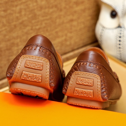 Replica Hermes Leather Shoes For Men #1231630 $68.00 USD for Wholesale