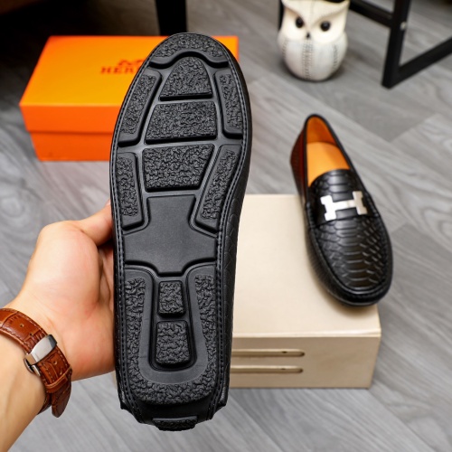 Replica Hermes Leather Shoes For Men #1231636 $68.00 USD for Wholesale