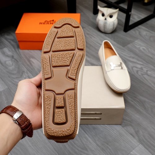 Replica Hermes Leather Shoes For Men #1231640 $68.00 USD for Wholesale