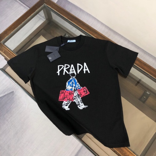 Wholesale Prada T-Shirts Short Sleeved For Unisex #1231663 $40.00 USD, Wholesale Quality Replica Prada T-Shirts