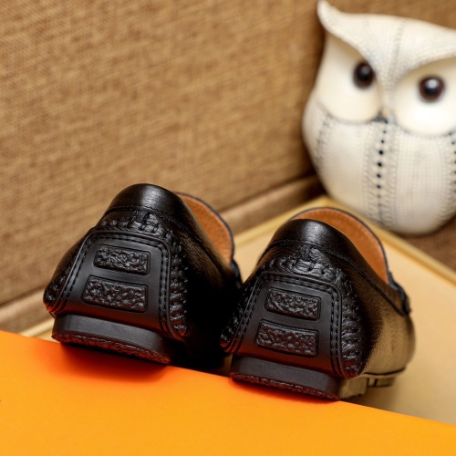 Replica Hermes Leather Shoes For Men #1231665 $68.00 USD for Wholesale