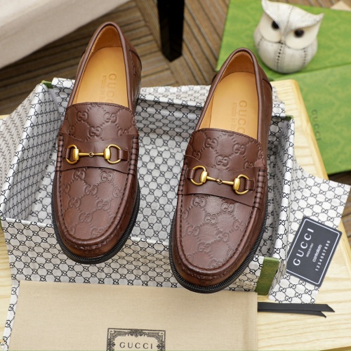 Replica Gucci Oxfords Shoes For Men #1231685 $82.00 USD for Wholesale