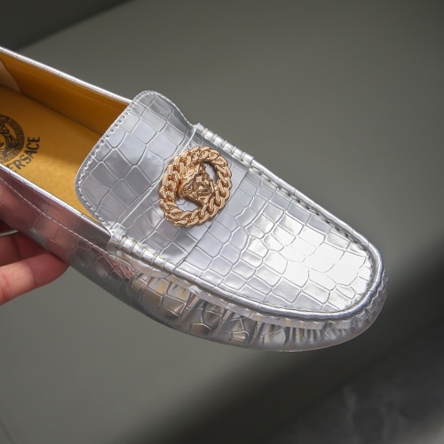 Replica Versace Leather Shoes For Men #1231689 $68.00 USD for Wholesale