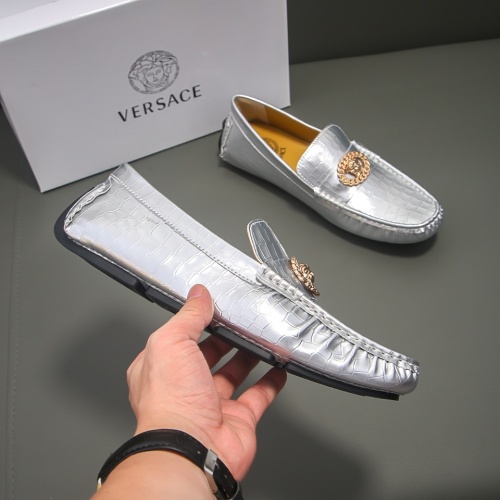 Replica Versace Leather Shoes For Men #1231689 $68.00 USD for Wholesale