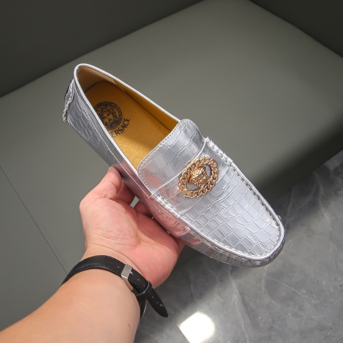 Replica Versace Leather Shoes For Men #1231689 $68.00 USD for Wholesale