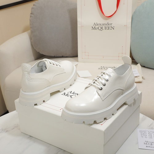 Wholesale Alexander McQueen Leather Shoes For Women #1231769 $105.00 USD, Wholesale Quality Replica Alexander McQueen Leather Shoes