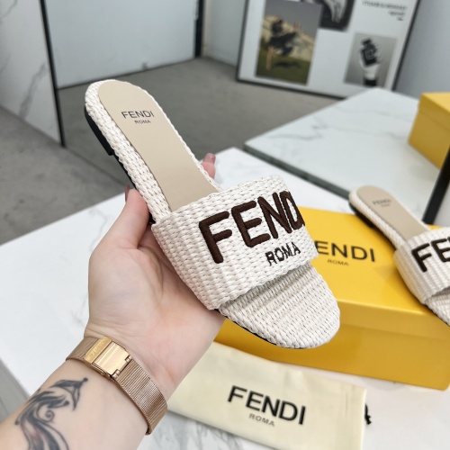 Replica Fendi Slippers For Women #1231804 $82.00 USD for Wholesale