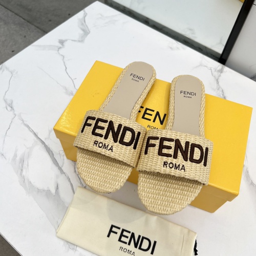 Wholesale Fendi Slippers For Women #1231805 $82.00 USD, Wholesale Quality Replica Fendi Slippers