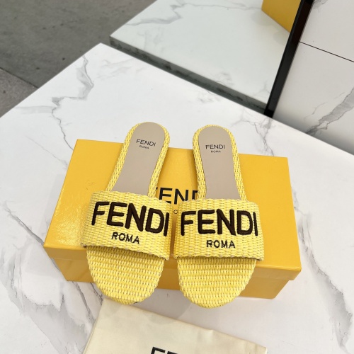 Wholesale Fendi Slippers For Women #1231806 $82.00 USD, Wholesale Quality Replica Fendi Slippers