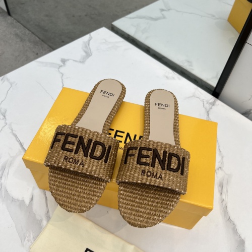 Wholesale Fendi Slippers For Women #1231807 $82.00 USD, Wholesale Quality Replica Fendi Slippers