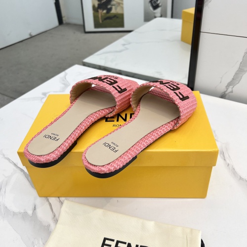 Replica Fendi Slippers For Women #1231808 $82.00 USD for Wholesale