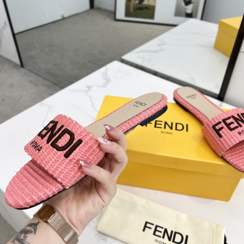 Replica Fendi Slippers For Women #1231808 $82.00 USD for Wholesale