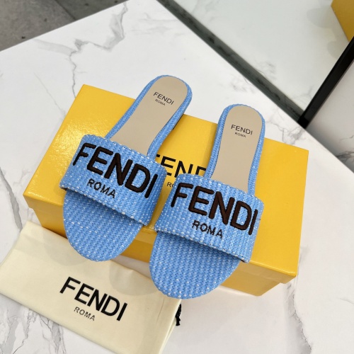 Wholesale Fendi Slippers For Women #1231809 $82.00 USD, Wholesale Quality Replica Fendi Slippers