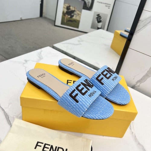 Replica Fendi Slippers For Women #1231809 $82.00 USD for Wholesale