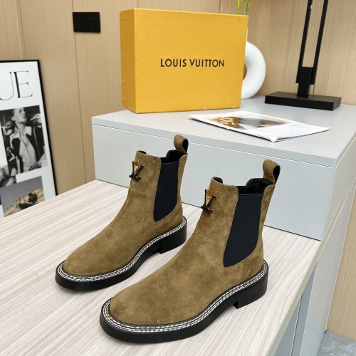 Wholesale Louis Vuitton Boots For Women #1231961 $102.00 USD, Wholesale Quality Replica Louis Vuitton Boots