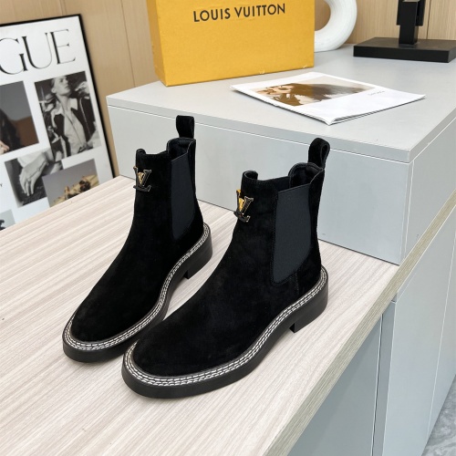 Wholesale Louis Vuitton Boots For Women #1231963 $102.00 USD, Wholesale Quality Replica Louis Vuitton Boots