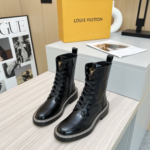 Wholesale Louis Vuitton Boots For Women #1231966 $115.00 USD, Wholesale Quality Replica Louis Vuitton Boots