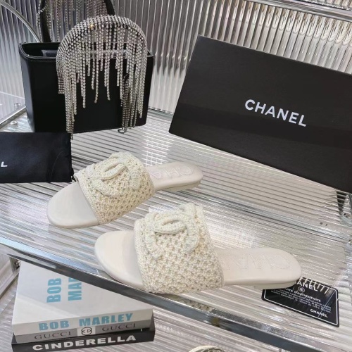 Replica Chanel Slippers For Women #1231992 $98.00 USD for Wholesale