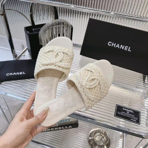 Replica Chanel Slippers For Women #1231992 $98.00 USD for Wholesale