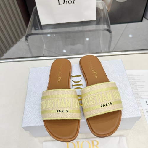 Replica Christian Dior Slippers For Women #1232006 $85.00 USD for Wholesale