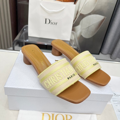 Replica Christian Dior Slippers For Women #1232008 $85.00 USD for Wholesale