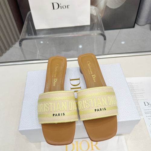 Replica Christian Dior Slippers For Women #1232008 $85.00 USD for Wholesale