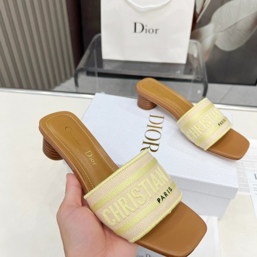 Replica Christian Dior Slippers For Women #1232008 $85.00 USD for Wholesale