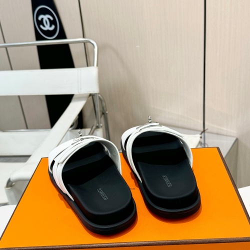 Replica Hermes Slippers For Men #1232084 $98.00 USD for Wholesale