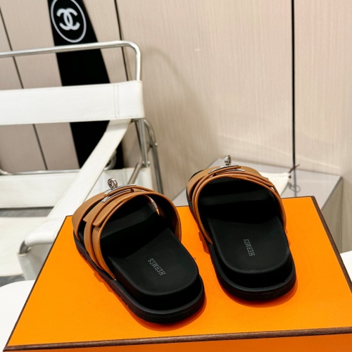 Replica Hermes Slippers For Women #1232086 $98.00 USD for Wholesale