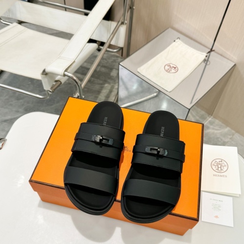 Replica Hermes Slippers For Women #1232088 $98.00 USD for Wholesale